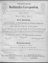 Oesterreichische Buchhändler-Correspondenz