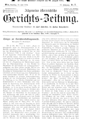 Allgemeine Österreichische Gerichtszeitung