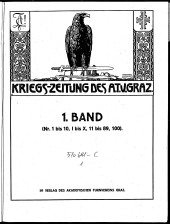 Kriegszeitung des A.T.V. Graz