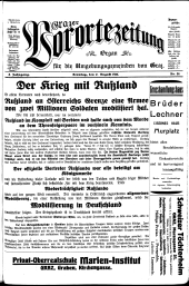 Grazer Vorortezeitung: Organ f. d. Umgebungsgemeinden v. Graz