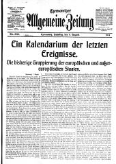 Czernowitzer Allgemeine Zeitung