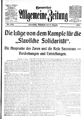 Czernowitzer Allgemeine Zeitung