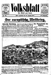 Volksblatt für Stadt und Land