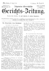 Allgemeine Österreichische Gerichtszeitung