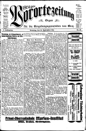 Grazer Vorortezeitung: Organ f. d. Umgebungsgemeinden v. Graz