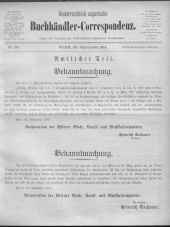 Oesterreichische Buchhändler-Correspondenz