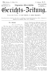 Allgemeine Österreichische Gerichtszeitung