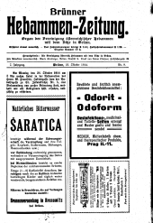 Brünner Hebammen-Zeitung