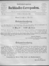 Oesterreichische Buchhändler-Correspondenz