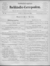 Oesterreichische Buchhändler-Correspondenz