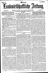 Wiener Landwirtschaftliche Zeitung