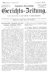 Allgemeine Österreichische Gerichtszeitung