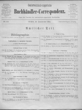 Oesterreichische Buchhändler-Correspondenz