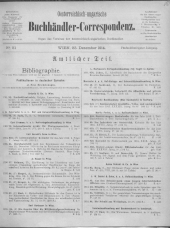 Oesterreichische Buchhändler-Correspondenz