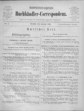 Oesterreichische Buchhändler-Correspondenz