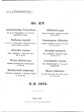 Verlustliste Alphabetisches Verzeichnis