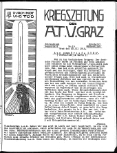 Kriegszeitung des A.T.V. Graz