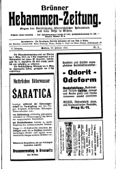 Brünner Hebammen-Zeitung