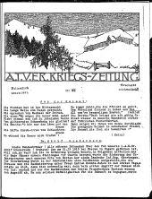 Kriegszeitung des A.T.V. Graz