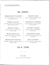 Verlustliste Alphabetisches Verzeichnis