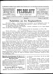 Feldblatt