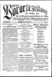 Grazer Vorortezeitung: Organ f. d. Umgebungsgemeinden v. Graz