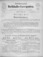 Oesterreichische Buchhändler-Correspondenz