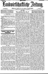 Wiener Landwirtschaftliche Zeitung