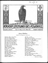 Kriegszeitung des A.T.V. Graz
