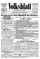 Volksblatt für Stadt und Land