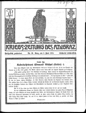 Kriegszeitung des A.T.V. Graz