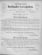 Oesterreichische Buchhändler-Correspondenz