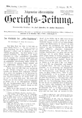 Allgemeine Österreichische Gerichtszeitung