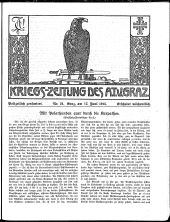 Kriegszeitung des A.T.V. Graz