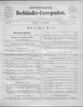 Oesterreichische Buchhändler-Correspondenz