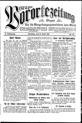 Grazer Vorortezeitung: Organ f. d. Umgebungsgemeinden v. Graz