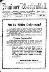 Znaimer Wochenblatt