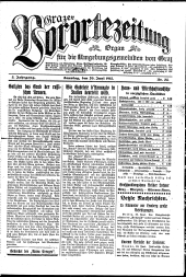 Grazer Vorortezeitung: Organ f. d. Umgebungsgemeinden v. Graz