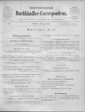 Oesterreichische Buchhändler-Correspondenz