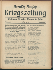 Karnisch-Julische Kriegszeitung