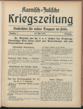 Karnisch-Julische Kriegszeitung