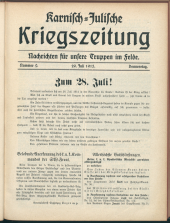 Karnisch-Julische Kriegszeitung