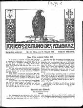 Kriegszeitung des A.T.V. Graz