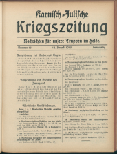 Karnisch-Julische Kriegszeitung