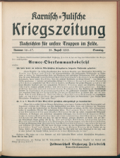 Karnisch-Julische Kriegszeitung