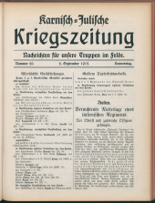 Karnisch-Julische Kriegszeitung