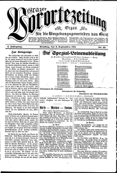 Grazer Vorortezeitung: Organ f. d. Umgebungsgemeinden v. Graz