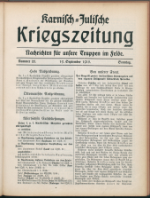 Karnisch-Julische Kriegszeitung