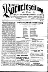 Grazer Vorortezeitung: Organ f. d. Umgebungsgemeinden v. Graz