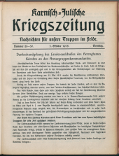 Karnisch-Julische Kriegszeitung